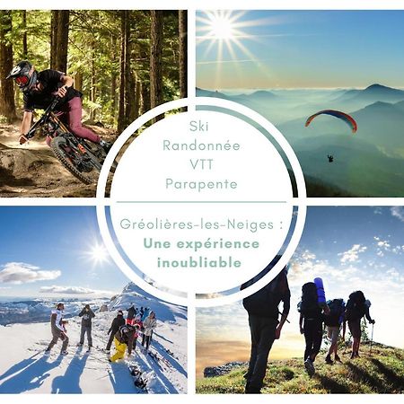 U061 - Grand Studio Renove - Vue Montagne Greolieres Exteriér fotografie