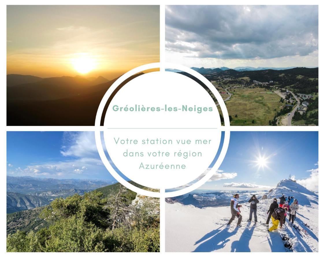 U061 - Grand Studio Renove - Vue Montagne Greolieres Exteriér fotografie